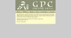 Desktop Screenshot of gpcproductions.com